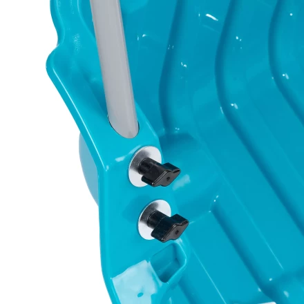 Скрепер-волокуша для уборки снега  Palisad 61694, полипропилен, колеса, 595х715х1445мм, рукоятка с ПВХ, LUXE купить в Ноябрьске