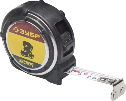 Рулетка ЗУБР &quot;ЭКСПЕРТ&quot; &quot;АНТЕЙ&quot;, металлический обрезиненный корпус, полотно с нейлоновым напылением, 3мх16мм 34053-03-16 купить в Ноябрьске