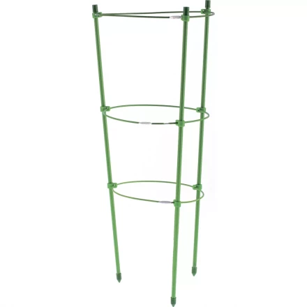 Поддержка для растений круглая h 45 см металл в пластике 3 кольца PALISAD 644005 купить в Ноябрьске