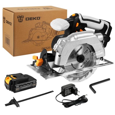 Пила дисковая аккумуляторная DEKO DKCS20 Laser, 063-4205 купить в Ноябрьске