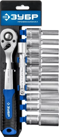 ЗУБР ТБ-12У, 12 предм., (1/2), набор торцовых головок, Профессионал (27650-H12) купить в Ноябрьске