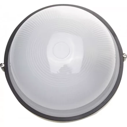 Светильник уличный СВЕТОЗАР влагозащищенный, круг, цвет черный, 100Вт SV-57253-B купить в Ноябрьске