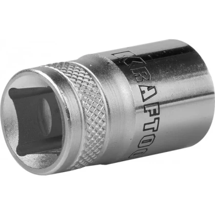 Торцовая головка KRAFTOOL &quot;INDUSTRIE QUALITAT&quot;, Cr-V, SUPER-LOCK, хромосатинированная, 1/2&quot;, 15 мм 27801-15_z01 купить в Ноябрьске