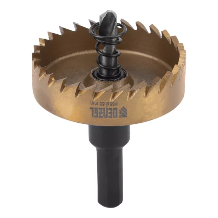 Коронка по металлу HSS, 50 мм, нитридтитановое покрытие Denzel 724116 купить в Ноябрьске