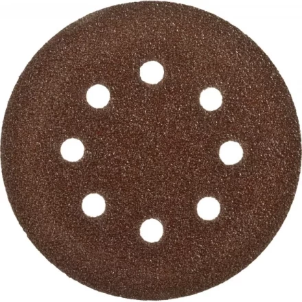 Круг шлифовальный ЗУБР &quot;СТАНДАРТ&quot; из абразивной бумаги на велкро основе, 8 отв., Р240, 125мм, 5шт 35350-125-240 купить в Ноябрьске
