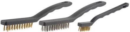 Набор STAYER Щетки &quot;MASTER&quot; стальные с пластмассовой ручкой, 3шт 3515-H3 купить в Ноябрьске