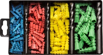 Набор STAYER Свeрла &quot;MASTER&quot; по бетону, с дюбелями, 5; 6; 8; 10мм, 120 предметов 29111-H4-120 купить в Ноябрьске