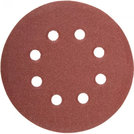 Круг шлифовальный универсальный STAYER "MASTER" из абразивной бумаги на велкро основе, 8 отверстий, Р80, 125мм, 5шт 35452-125-080 купить в Ноябрьске
