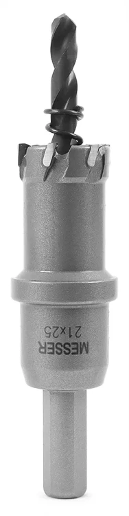 ТСТ коронка MESSER 21X25 с центрирующим сверлом и толкающей пружиной купить в Ноябрьске