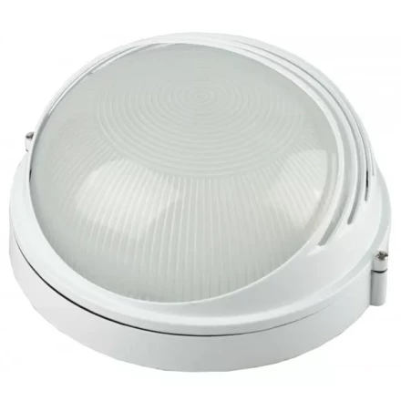 Светильник уличный СВЕТОЗАР влагозащищенный с верхним декоративным кожухом, цвет белый, 100Вт SV-57273-W купить в Ноябрьске