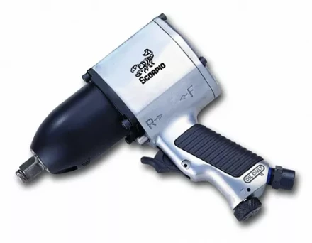 Пневмогайковерт SCORPIO YU-1200P 1/2” 62 кг/м, 2,4 кг, 340 л/мин  New Pin Clutch купить в Ноябрьске