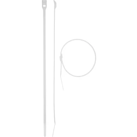 Кабельные стяжки белые КОБРА, с плоским замком, 7.6 х 370 мм, 10 шт, нейлоновые, ЗУБР 30930-76-370 купить в Ноябрьске