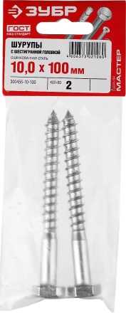 Шурупы ШДШ с шестигранной головкой (DIN 571) пакет серия МАСТЕР купить в Ноябрьске