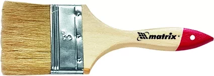 Кисть плоская &quot;Стандарт&quot; 2,5&quot; (63 мм) натуральная щетина деревянная ручка  MATRIX 82535 купить в Ноябрьске