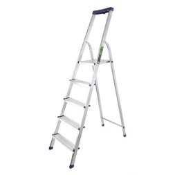 Стремянка алюминиевая с органайзером "УНИВЕРСАЛ" 5 ступеней Сибртех 97895