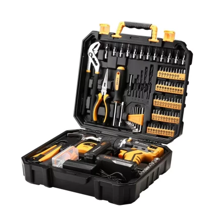 Дрель аккумуляторная DEKO DKCD20FU-Li, 063-4135 + набор 195 аксессуаров купить в Ноябрьске