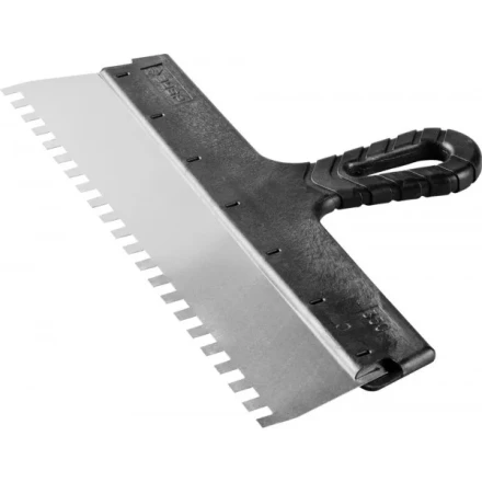 Шпатель ЗУБР &quot;МАСТЕР&quot; ФАСАДНЫЙ, нержавеющее полотно, 350мм, зуб 8х8мм 10078-35-08 купить в Ноябрьске