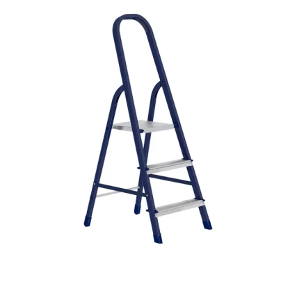 Стремянка 3 ступени стальная оцинкованные ступени СИБРТЕХ 97843 купить в Ноябрьске