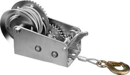 Лебедка ручная барабанная ЗУБР &quot;ПРОФЕССИОНАЛ&quot;, тяговая, тросовая, 0.9 т, 8 м 43113-0.9_z01 купить в Ноябрьске