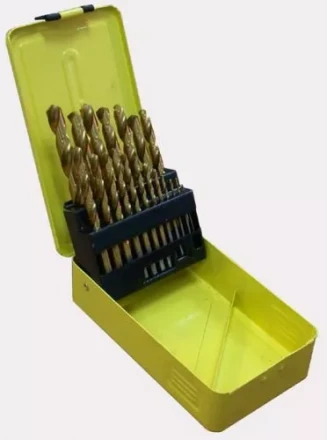 Набор сверл д/мет. 19шт 1-10/шаг0,5мм с покрыт.1/25 21220 купить в Ноябрьске