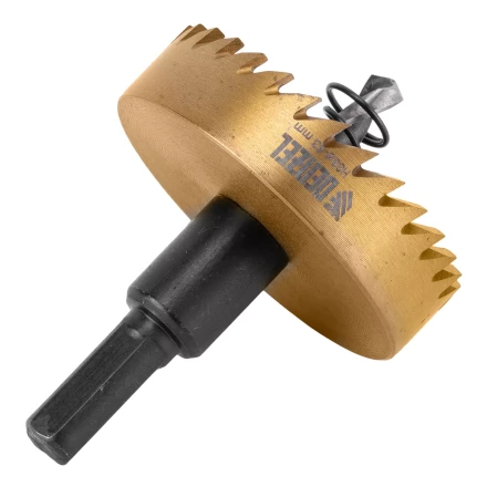 Коронка по металлу HSS, 53 мм, нитридтитановое покрытие Denzel 724117 купить в Ноябрьске