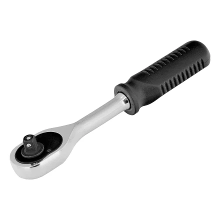 Ключ-трещотка 1/4&quot;, 45 зубьев, с быстрым сбросом, CrV, хром// Сибртех 14000 купить в Ноябрьске