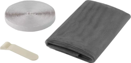 Сетка STAYER &quot;COMFORT&quot; противомоскитная для окна, с крепежной лентой, серая, ПЭТ, 1,1 х 1,3м 12481-11-13 купить в Ноябрьске