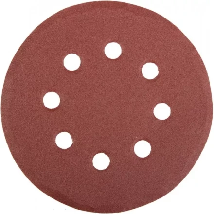 Круг шлифовальный универсальный STAYER &quot;MASTER&quot; из абразивной бумаги на велкро основе, 8 отверстий, Р180, 115мм, 5шт 35450-115-180 купить в Ноябрьске