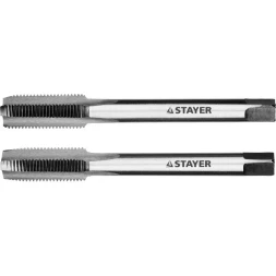Комплект метчиков STAYER &quot;MASTER&quot;, сталь 9ХС, М10х1,0, 2 шт 28025-10-1.0-H2