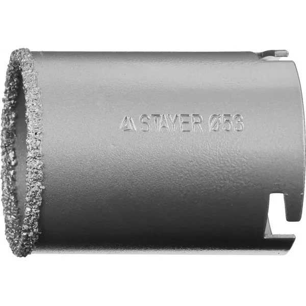 Коронка STAYER "PROFESSIONAL" кольцевая с карбидно-вольфрамовой крошкой, d=53мм 33345-53 купить в Ноябрьске