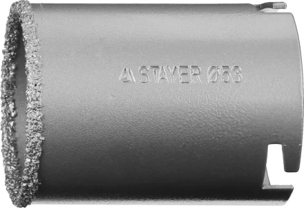 Коронка STAYER &quot;PROFESSIONAL&quot; кольцевая с карбидно-вольфрамовой крошкой, d=53мм 33345-53 купить в Ноябрьске