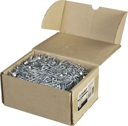 Гвозди ЗУБР &quot;МАСТЕР&quot; толевые оцинкованные ГОСТ 4029-63, 2,5х40мм, 5кг 305210-25-040 купить в Ноябрьске