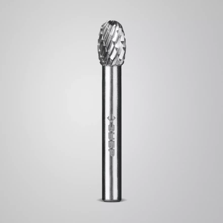 Зубр Твердосплавная борфреза E - овал, 8 х 13 мм, радиус 3.7 мм (28804-8-13) купить в Ноябрьске