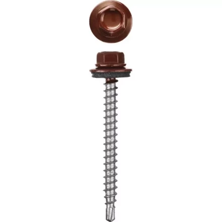 Саморезы СКД кровельные, RAL 3005 темно-красный, 29 х 4.8 мм, 2 500 шт, для деревянной обрешетки, STAYER 30300-48-029-3005 купить в Ноябрьске