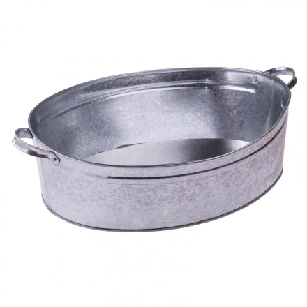 Таз оцинкованный овальный 23 литров Россия 67587 купить в Ноябрьске