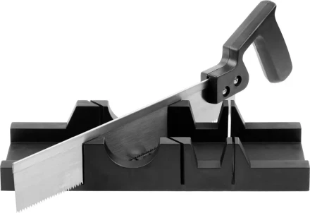 Набор DEXX: Стусло пластмассовое + пила для стусла, для заготовок до 65х35мм, ножовка 300мм 1538-30 купить в Ноябрьске