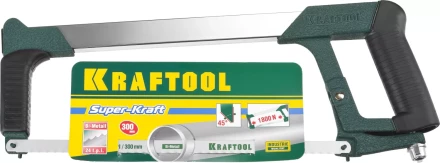 Ножовка по металлу KRAFTOOL &quot;PRO-Kraft&quot;, 185 кг рычажное натяжение,обрезиненные рукоятки, биметаллическое полотно, 300 мм 15801_z01 купить в Ноябрьске