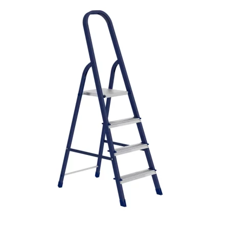 Стремянка 4 ступени стальная оцинкованные ступени СИБРТЕХ 97844 купить в Ноябрьске