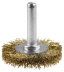 ЗУБР &quot;ЭКСПЕРТ&quot;. Щетка дисковая для дрели, двухрядная, витая латунированная стальная проволока 0,3мм, 75мм 3520-075-2_z01 купить в Ноябрьске