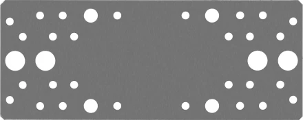 ЗУБР КП-2.0, 200 x 80 x 2 мм, цинк, крепежная пластина (310236-200-80) купить в Ноябрьске