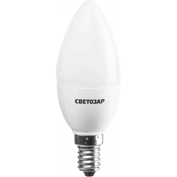 Лампа СВЕТОЗАР светодиодная "LED technology", цоколь Е14(миньон), яркий белый свет (4000К), 220В, 3Вт (25), свеча 44503-25_z01 купить в Ноябрьске