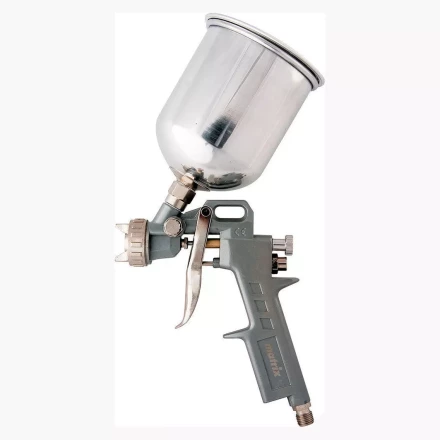 Пневматический краскопульт с верхним бачком V= 0,6 л + сопла диаметром 1.2, 1.5 и 1.8 мм  MATRIX 57314 купить в Ноябрьске