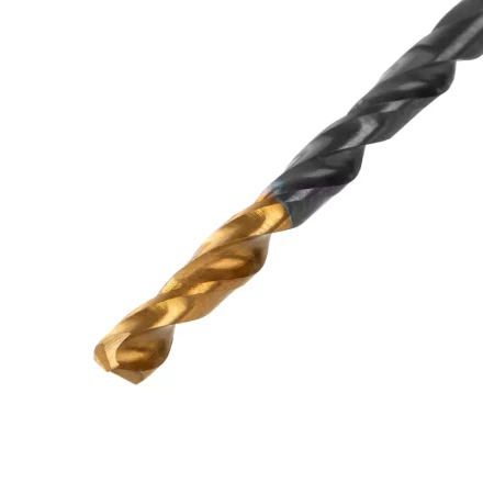 Сверло по металлу, 3,2 мм, HSS-Tin, Golden Tip, 10 шт. Denzel 717206 купить в Ноябрьске