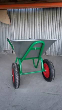 Тачка садово-строительная 2-х колесная усиленная грузоподъемность 320 кг объем 100 л Сибртех 68936 купить в Ноябрьске