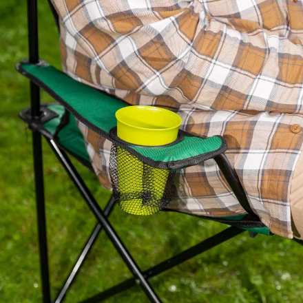 Стул складной с подлокотниками и подстаканником 81 х 51 х 86 см Camping Palisad 69608 купить в Ноябрьске