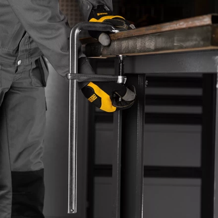 Струбцина F-образная Denzel 20467, 80x400мм, кованая купить в Ноябрьске