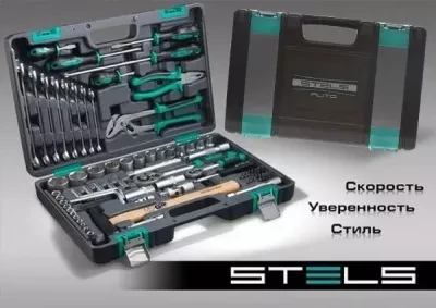 Набор инструментов 76 предметов 12 гранные головки STELS 14116 купить в Ноябрьске