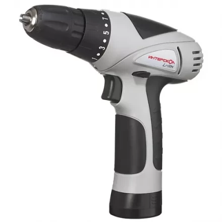 Дрель-шуруповерт аккумуляторная ИНТЕРСКОЛ ДА 10/10,8 ЭР - Li-ion в КЕЙСЕ купить в Ноябрьске