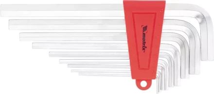 Набор ключей шестигранных имбусовых HEX, 1,5–10 мм, CrV,  9 шт.,  экстра-длин,  сатин  MATRIX 16409 купить в Ноябрьске