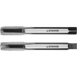 Комплект метчиков STAYER &quot;MASTER&quot;, сталь 9ХС, М10х1,5, 2 шт 28025-10-1.5-H2